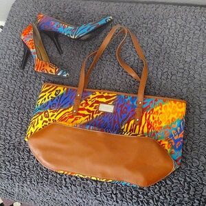 Set of Nine West Bag and Matching Heels